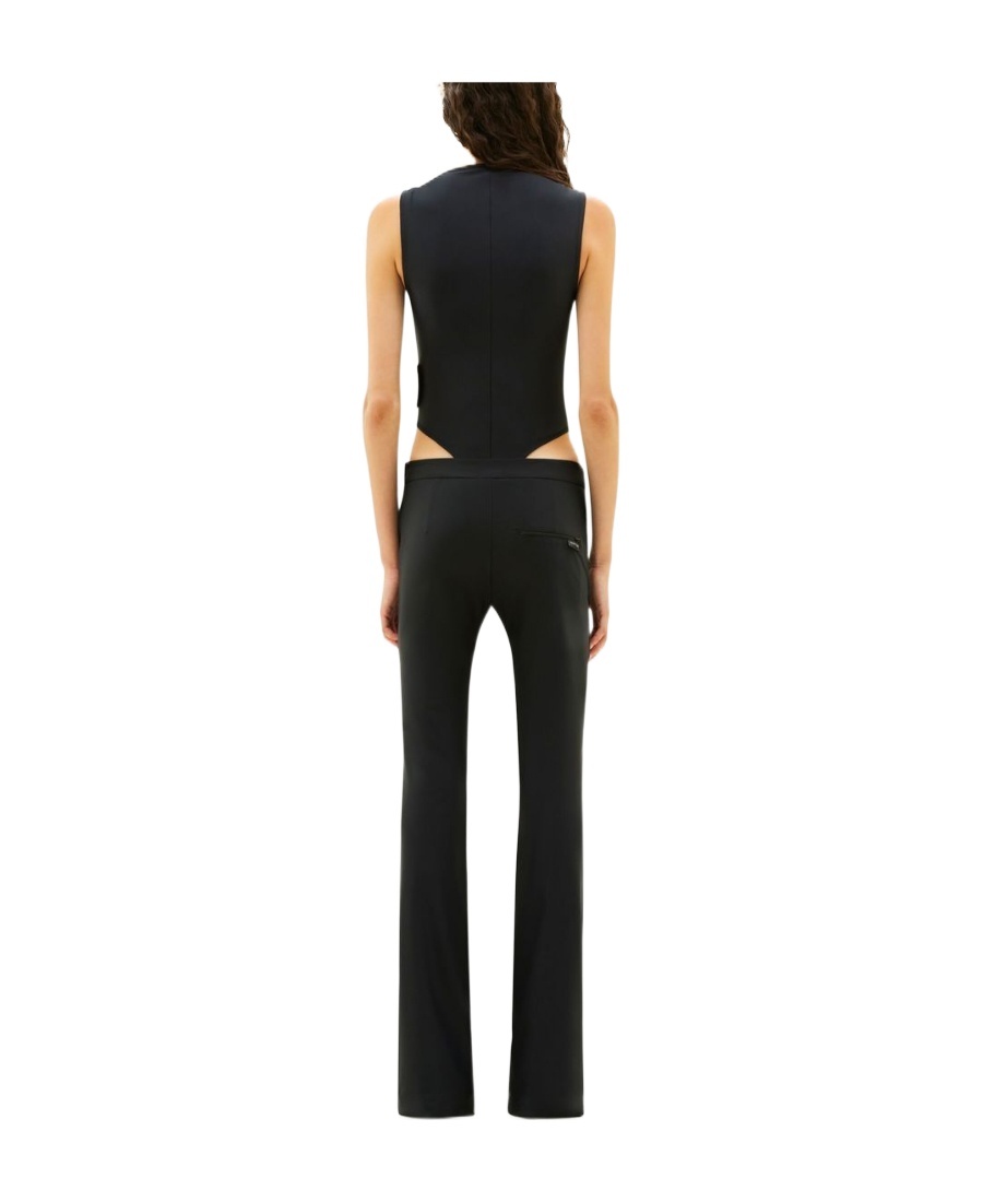 Courrèges Logo Patch Jumpsuit In Black