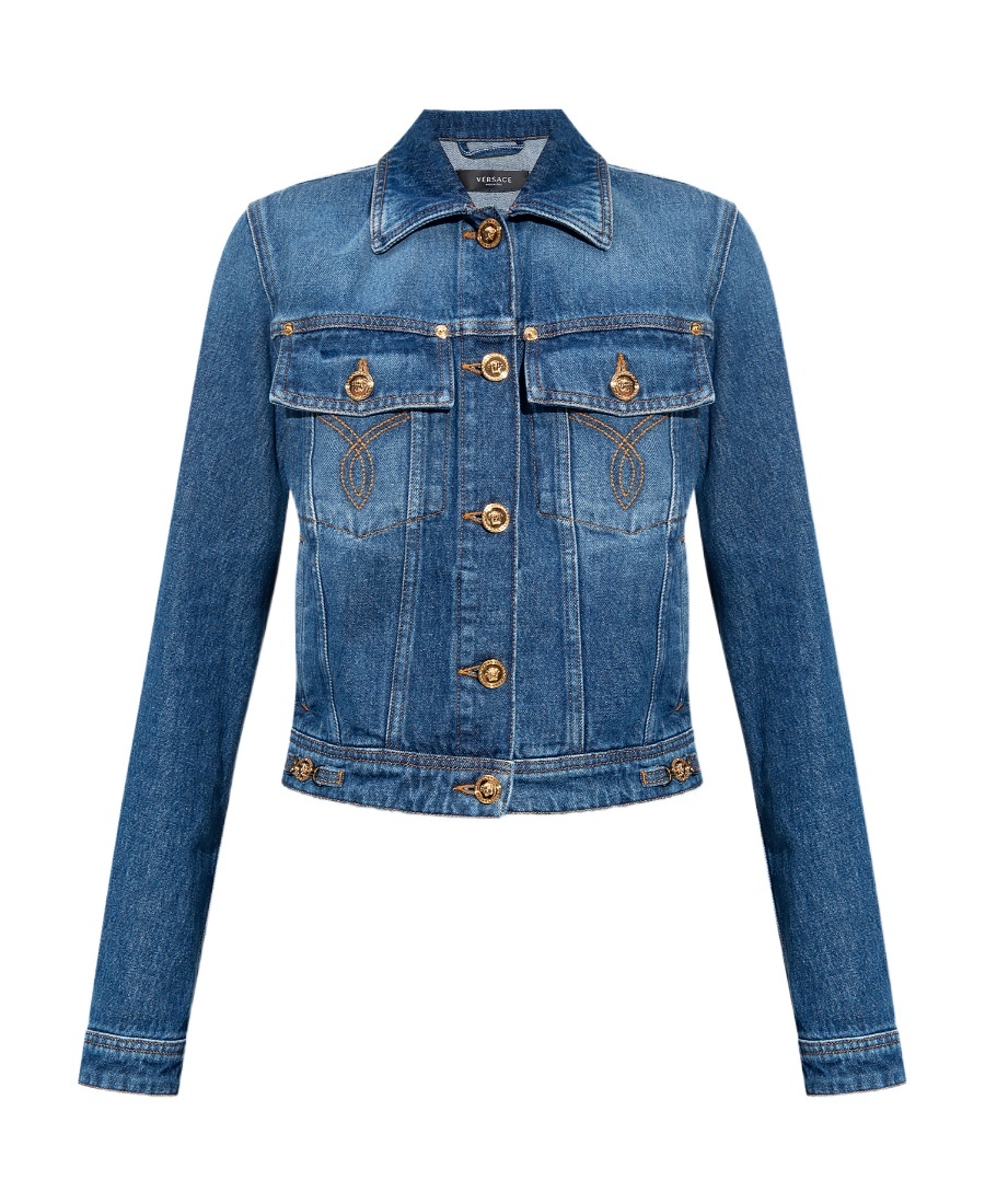 Versace Medusa '95 Denim Jacket In Blue