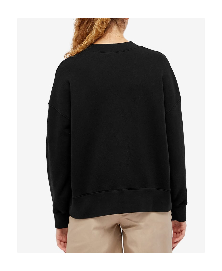 Palm Angels Paradise Palm Print Sweatshirt In Black