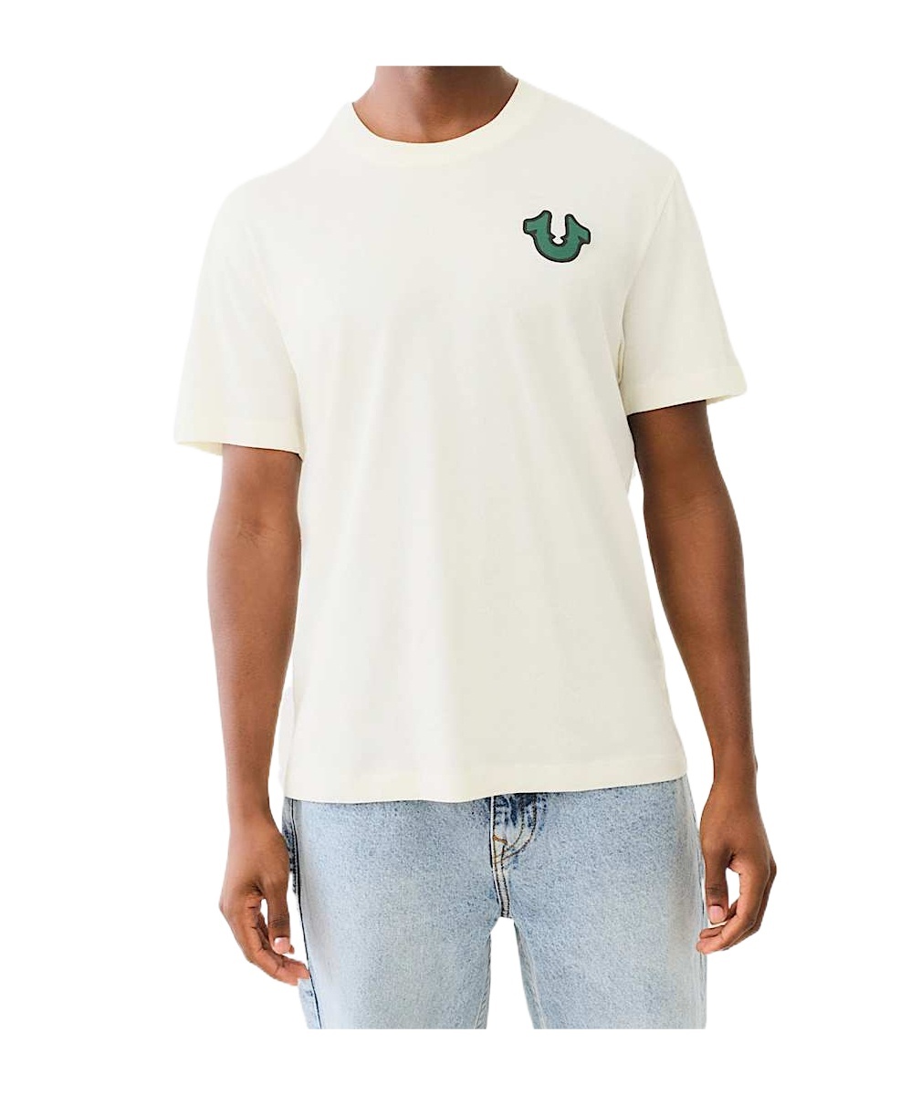 True Religion Tr Buddha Puff Print Tee In White
