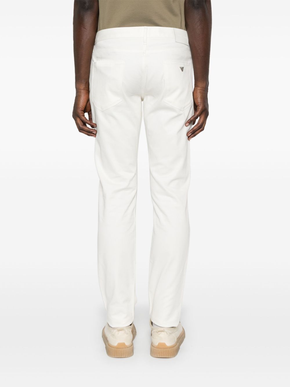 Emporio Armani Denim Cotton Jeans In White