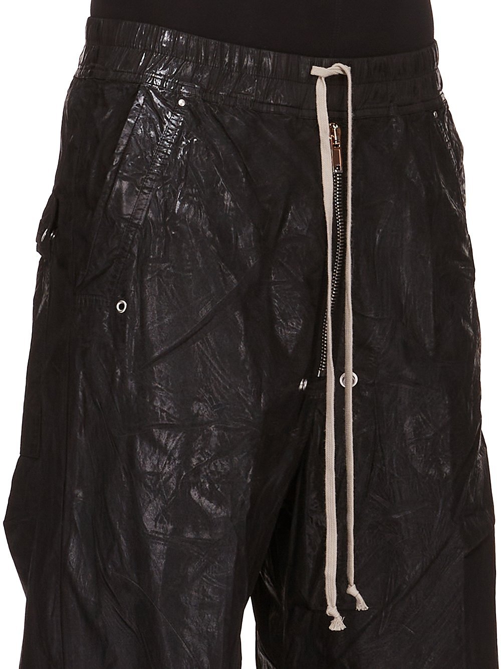 Rick Owens Drkshdw Drawstring Elastic Waist Casual Pants In Black