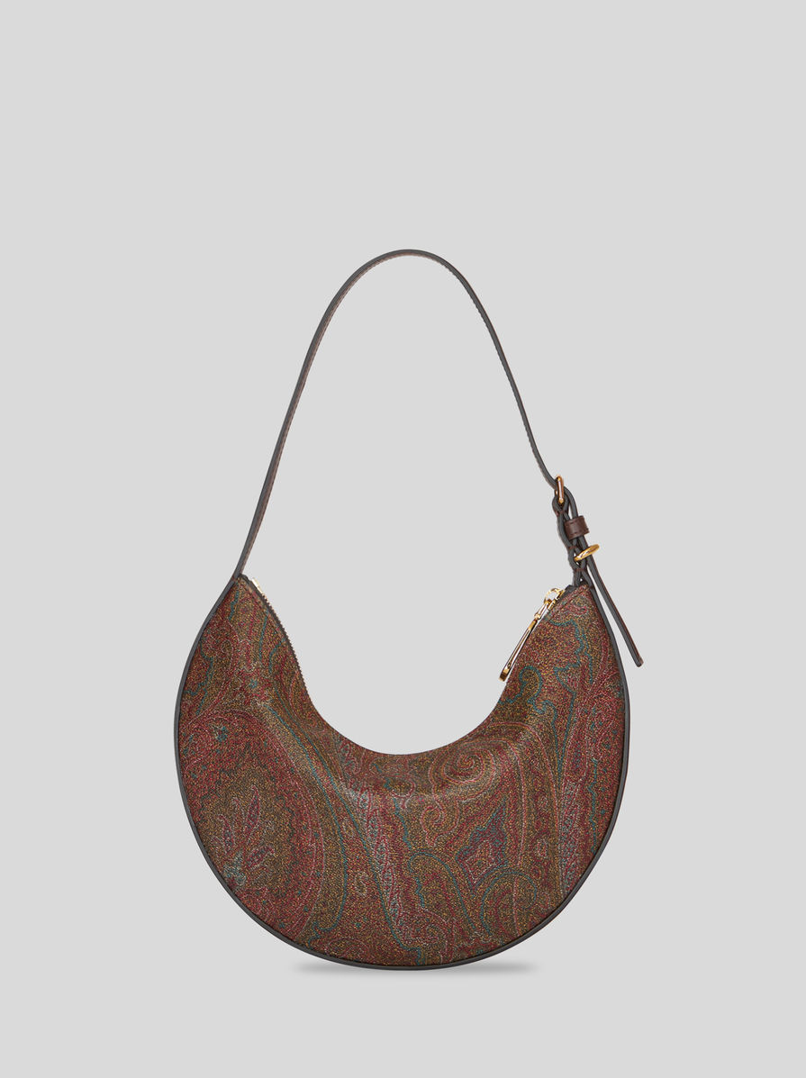 Etro Hobo Essential Small Shoulder Bag In Brown