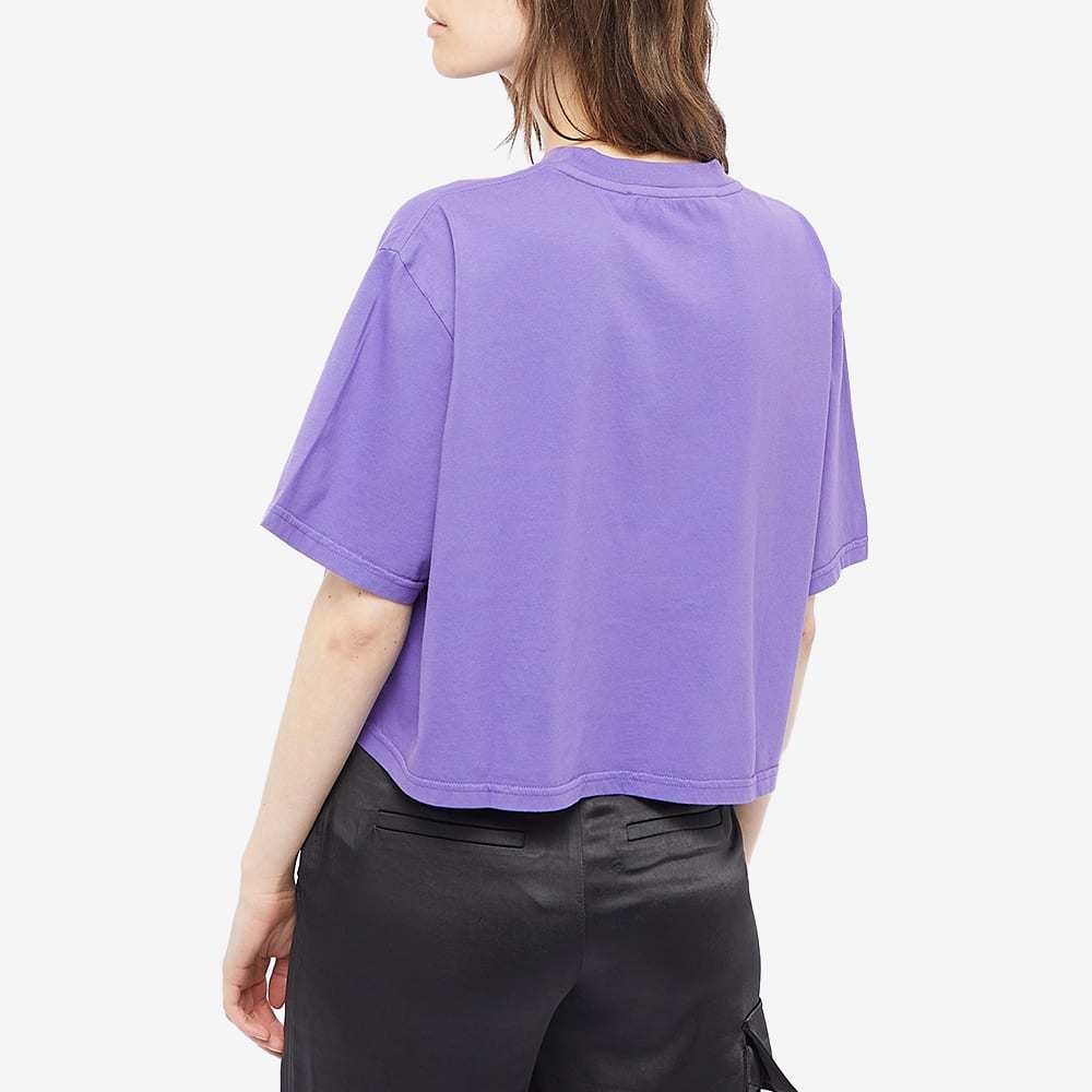 Alyx Logo Cropped Cotton Jersey T-shirt In Blue