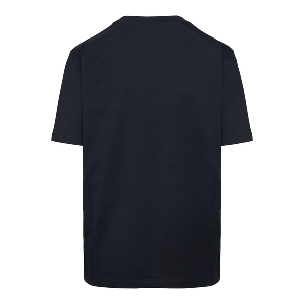 Msgm Logo Crew Neck Short Sleeve T-shirt In Black