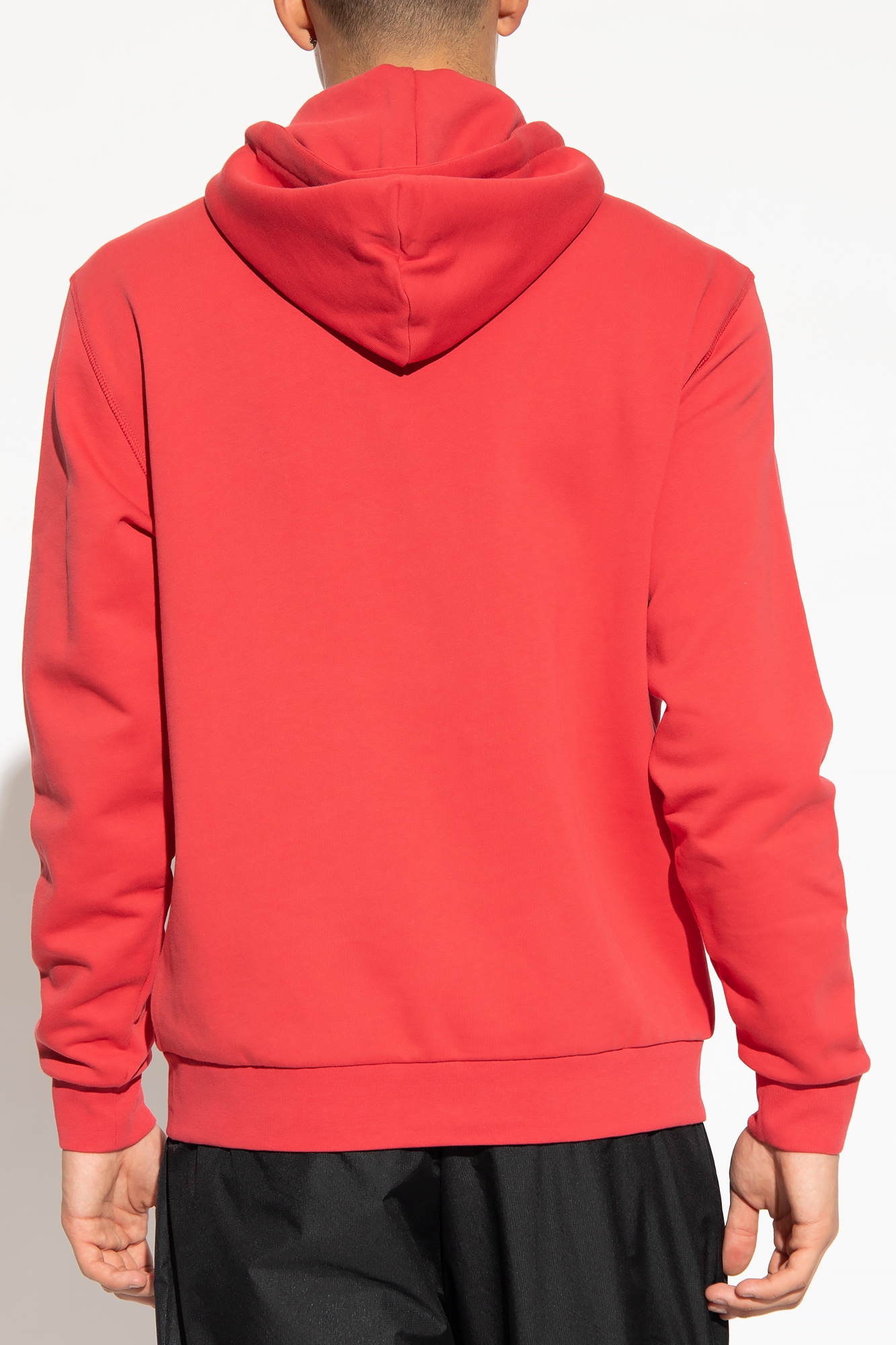 Ea7 Logo-patch Zip-up Cardigan In Red