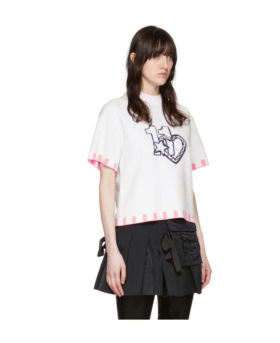 We11 Done Printed T-shirt In White