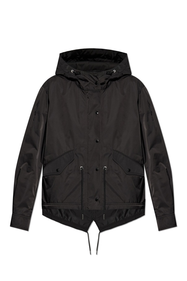 Moncler Hooded Jacket In Black