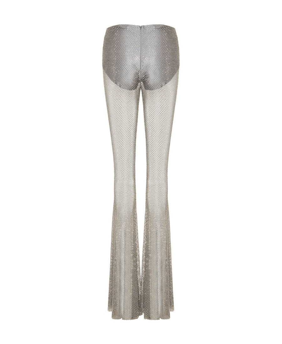 Giuseppe Di Morabito Crystal Flared Pants In Gray