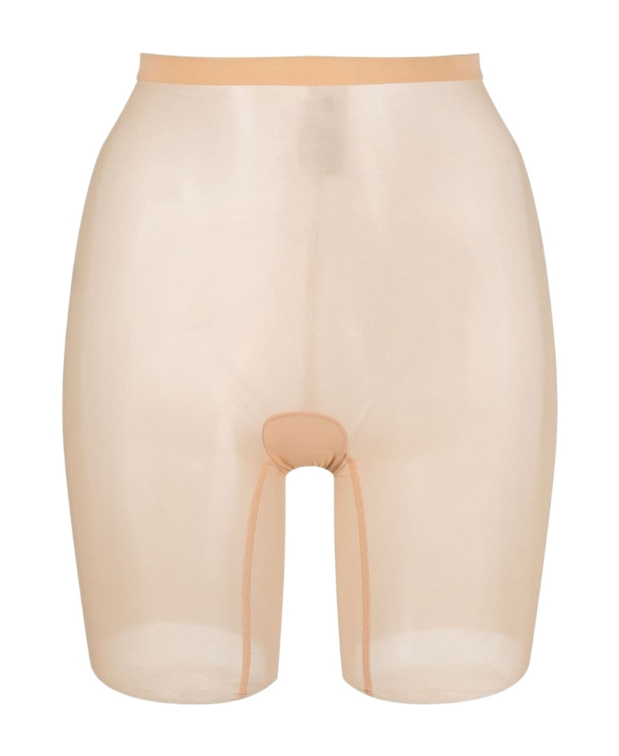 Wolford Tulle Control Shorts In Nude
