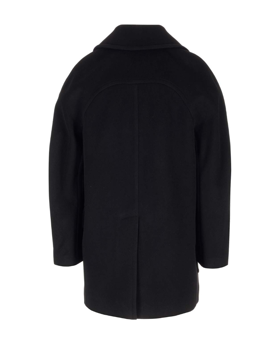 Alexander Mcqueen Wool And Cashmere Coat In Black