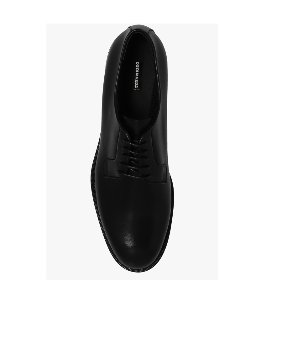 Dsquared2 Derby Shoes In Leather In Black