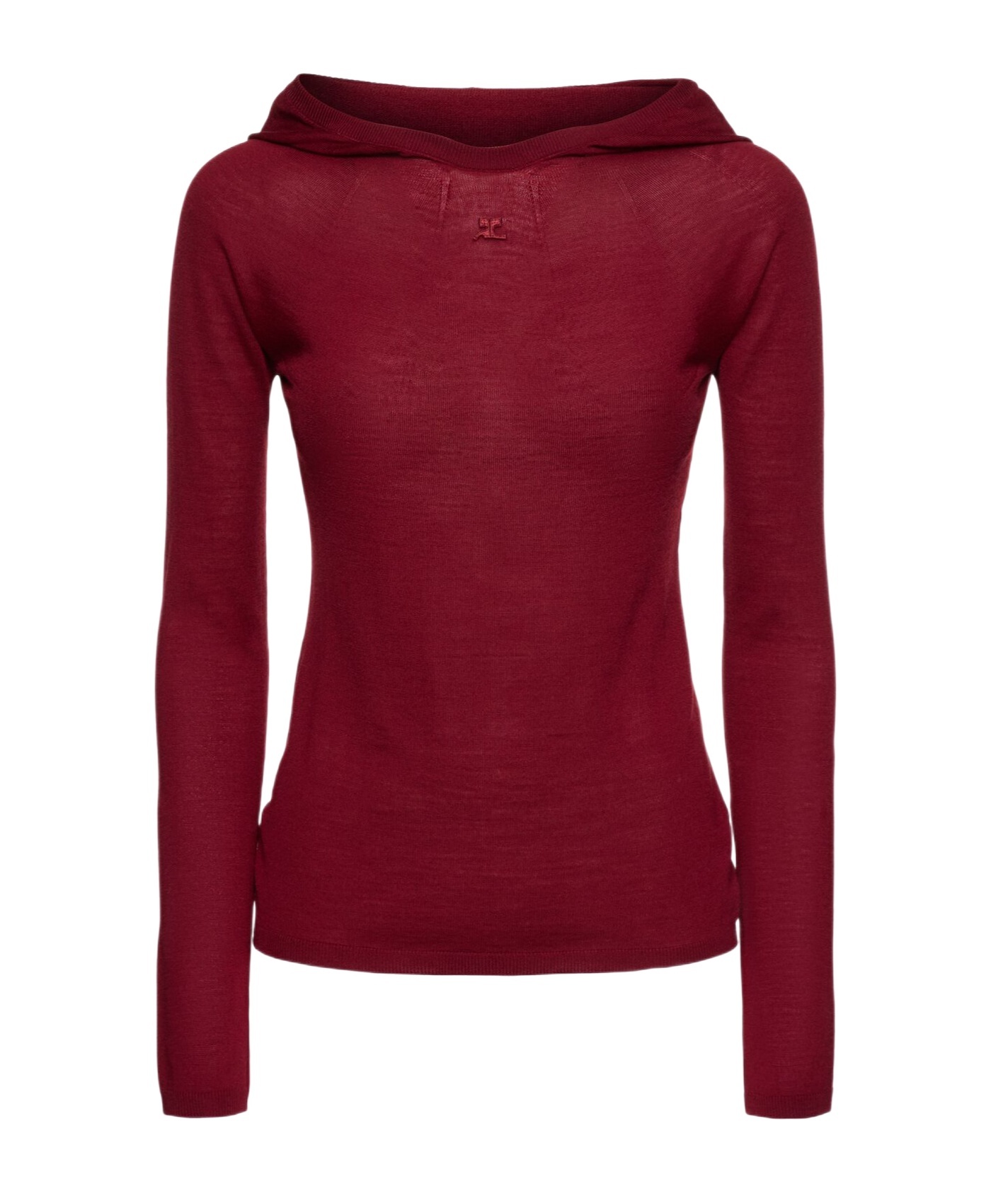 Courrèges Hooded Knitted Sweater