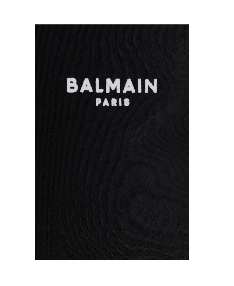Balmain Black Cotton T-shirt