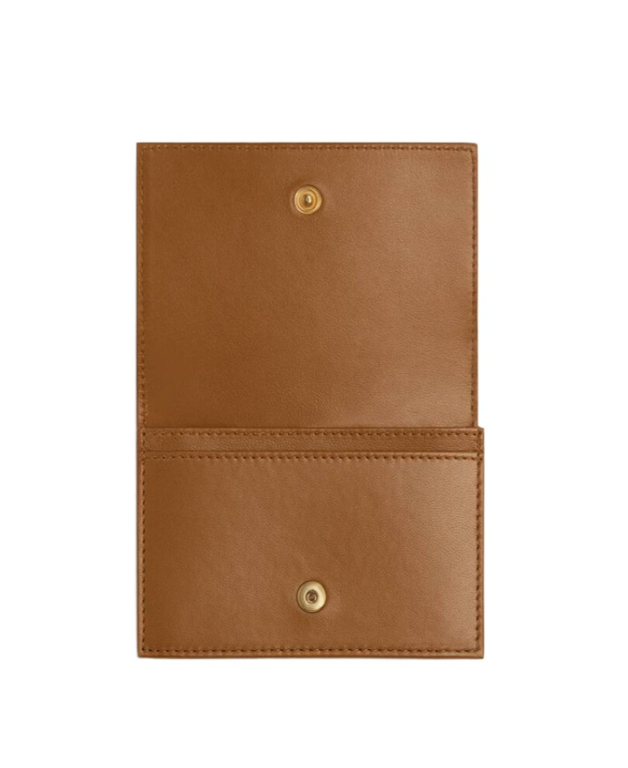 Bottega Veneta Intrecciato Leather Wallet In Brown