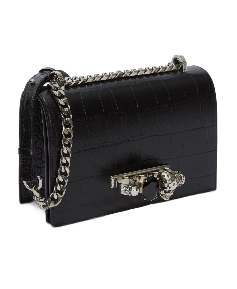 Alexander Mcqueen Alexander Mc Queen "the Biker Mini Jewelled" Crossbody Bag In Black