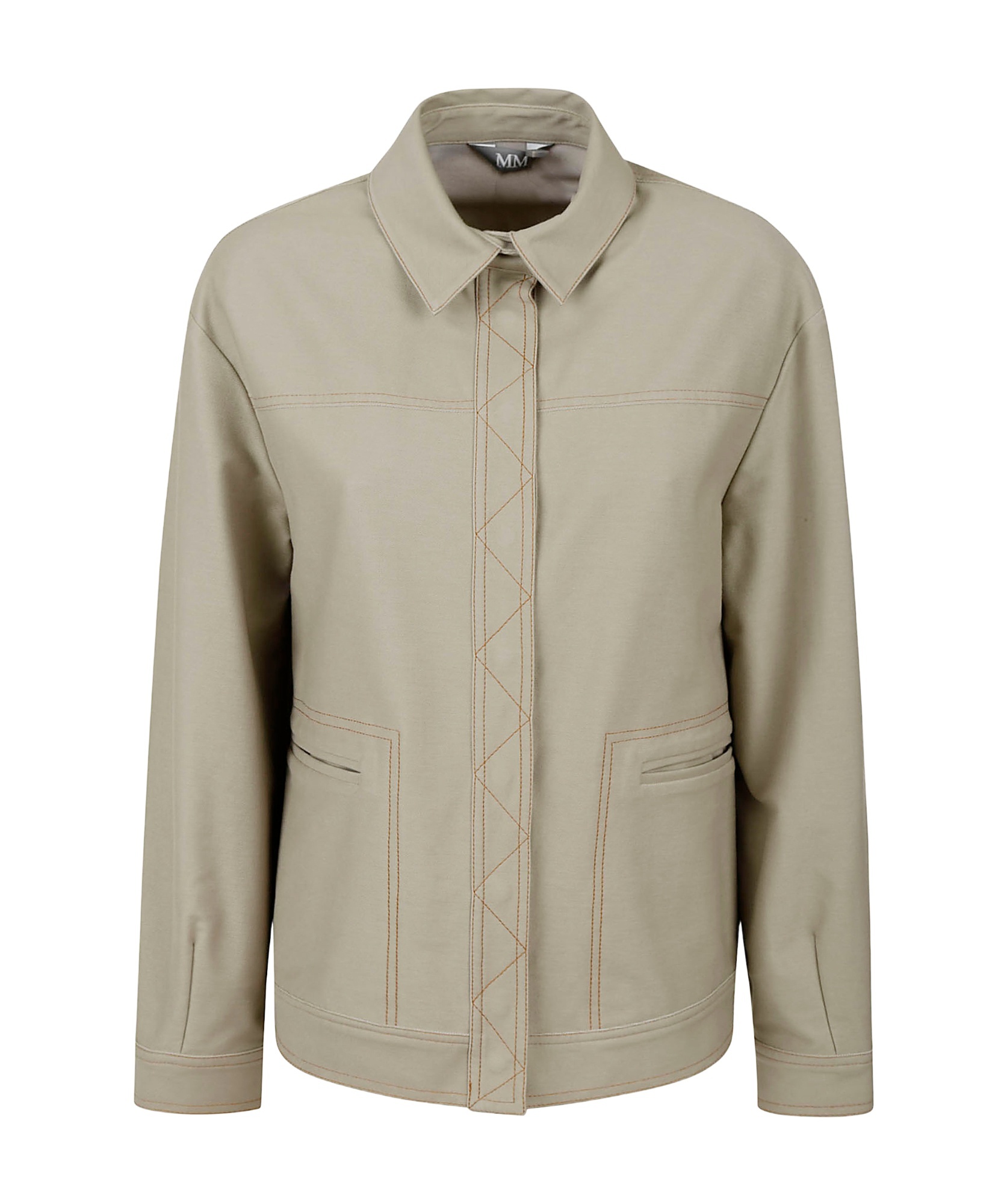 Max Mara Long Sleeve Casual Jacket In Nude
