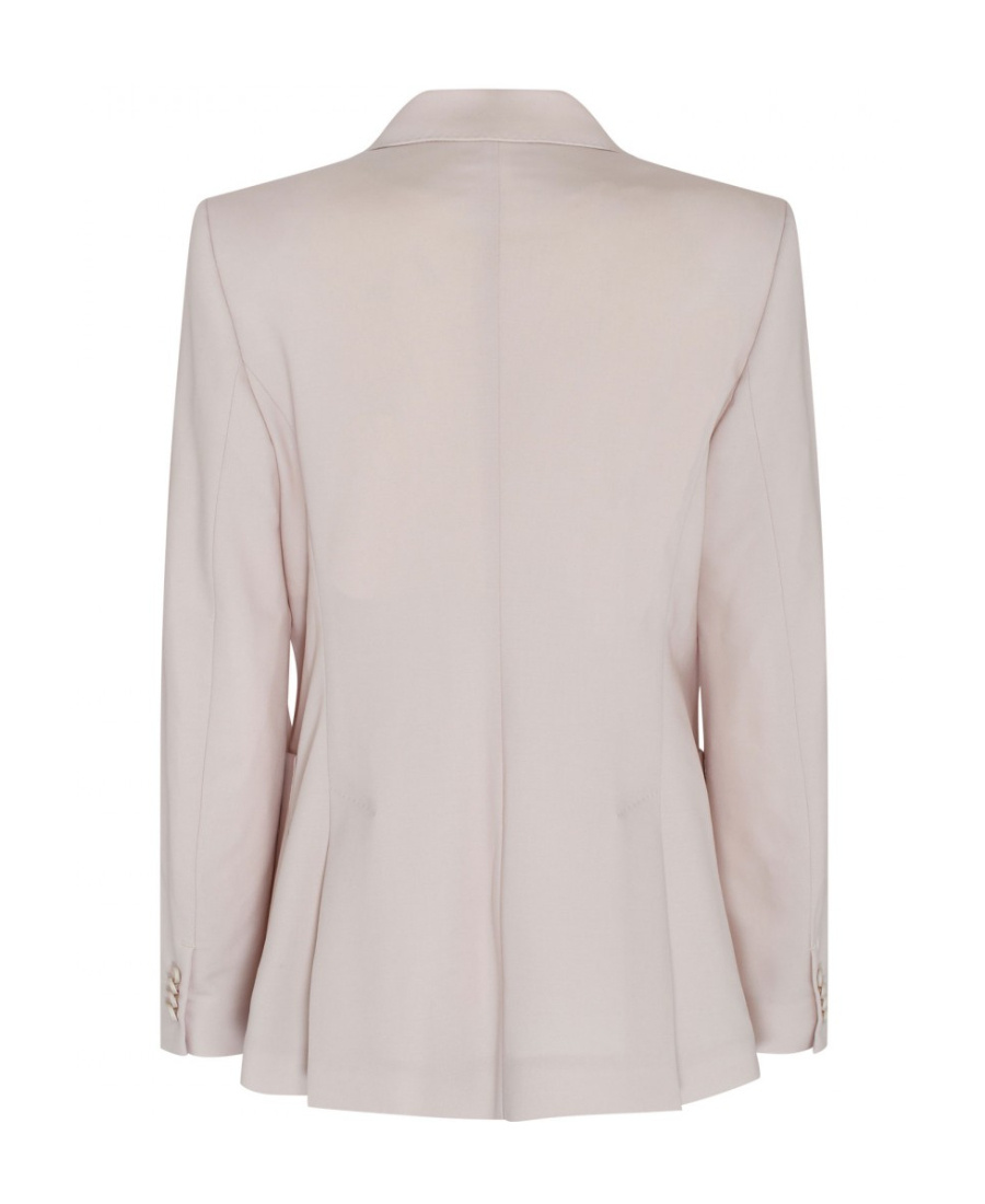 Max Mara Logo Suit Jacket In White