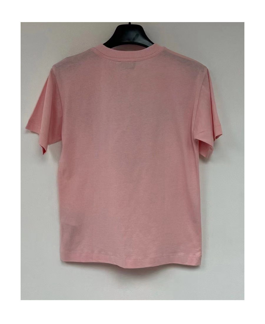 Moschino Logo Printed Short-sleeved T-shirt In Pink
