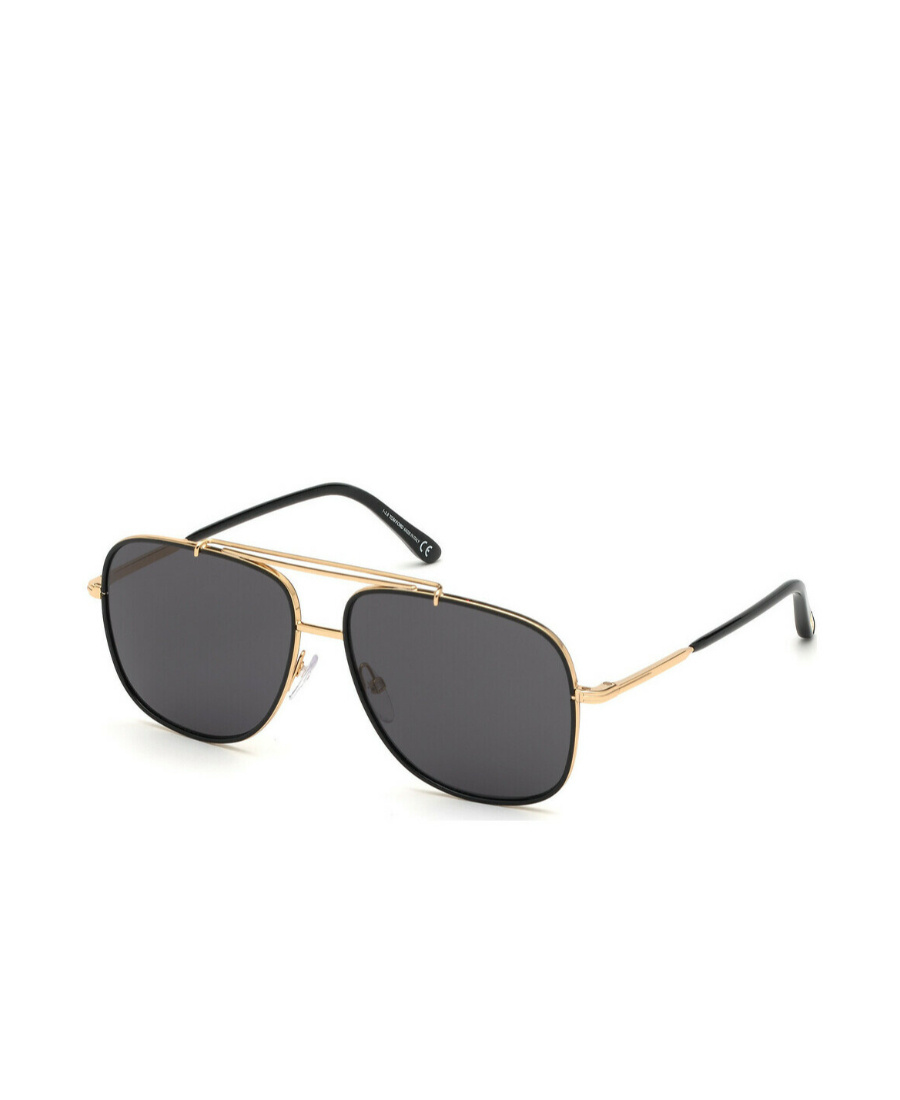 Tom Ford Geometric Frame Sunglasses In Gray