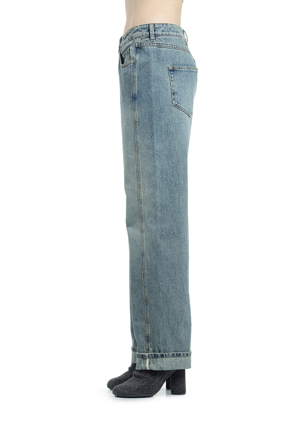 Loewe Waistband Denim Trousers In Blue