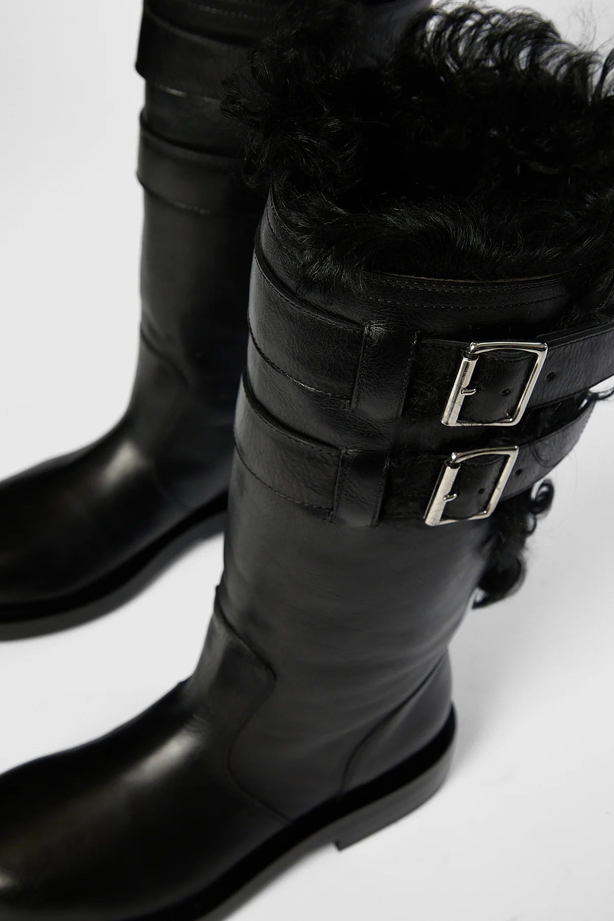 Ann Demeulemeester Women Milan Soft Biker Boots In Black