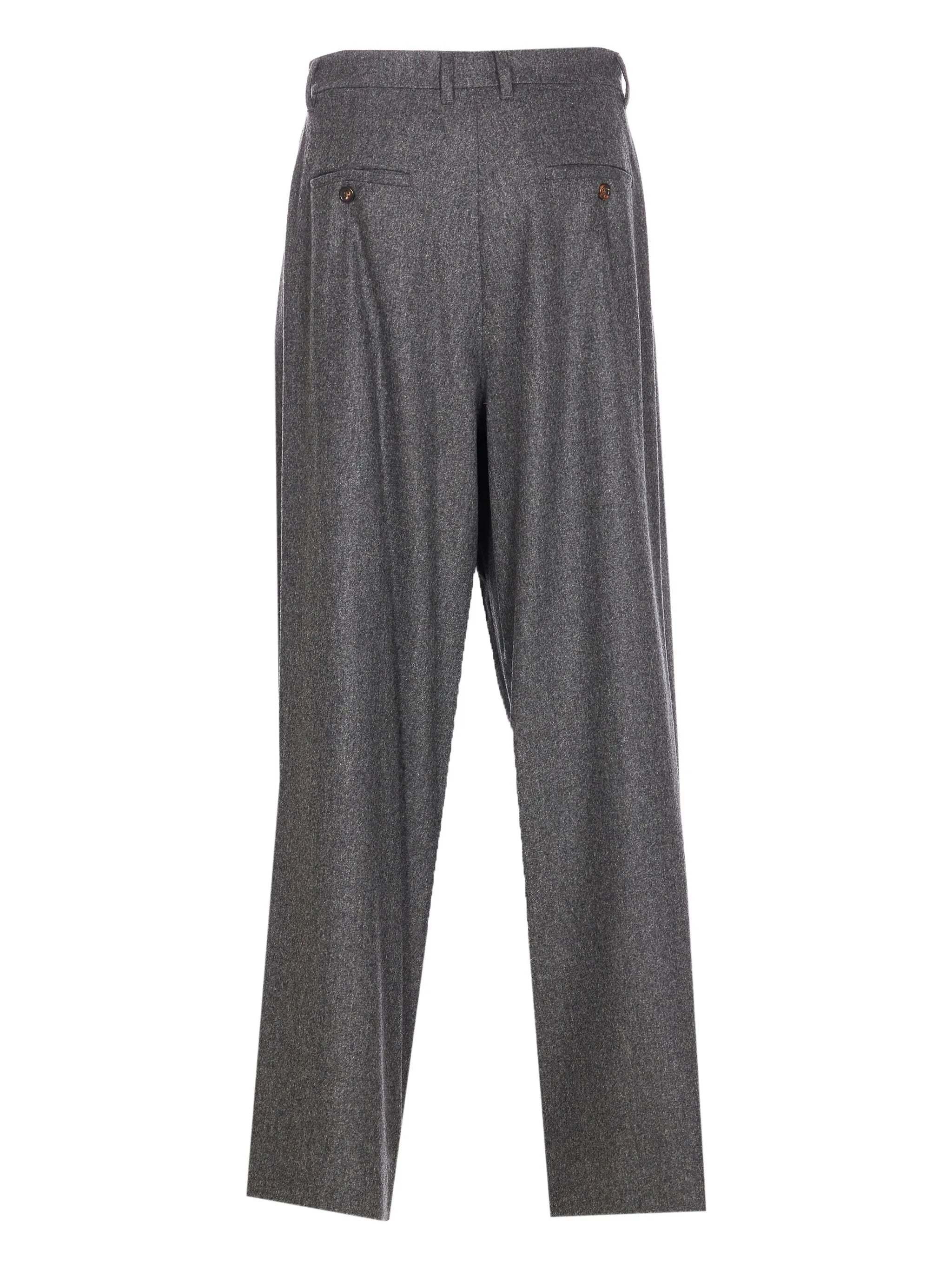 Max Mara Studio Titty Trousers In Gray
