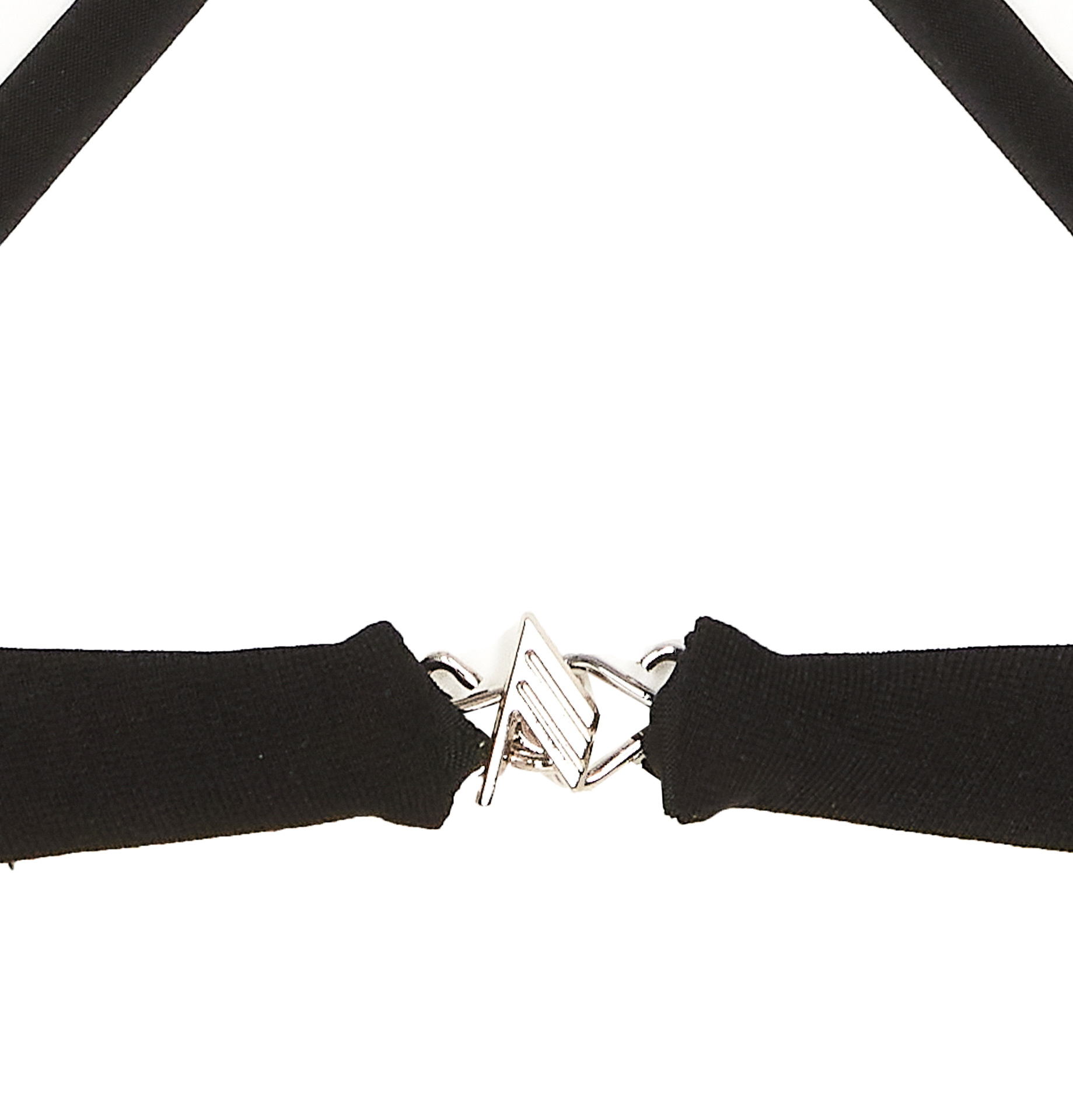 Attico Amos Criss-cross Bralette Top In Black