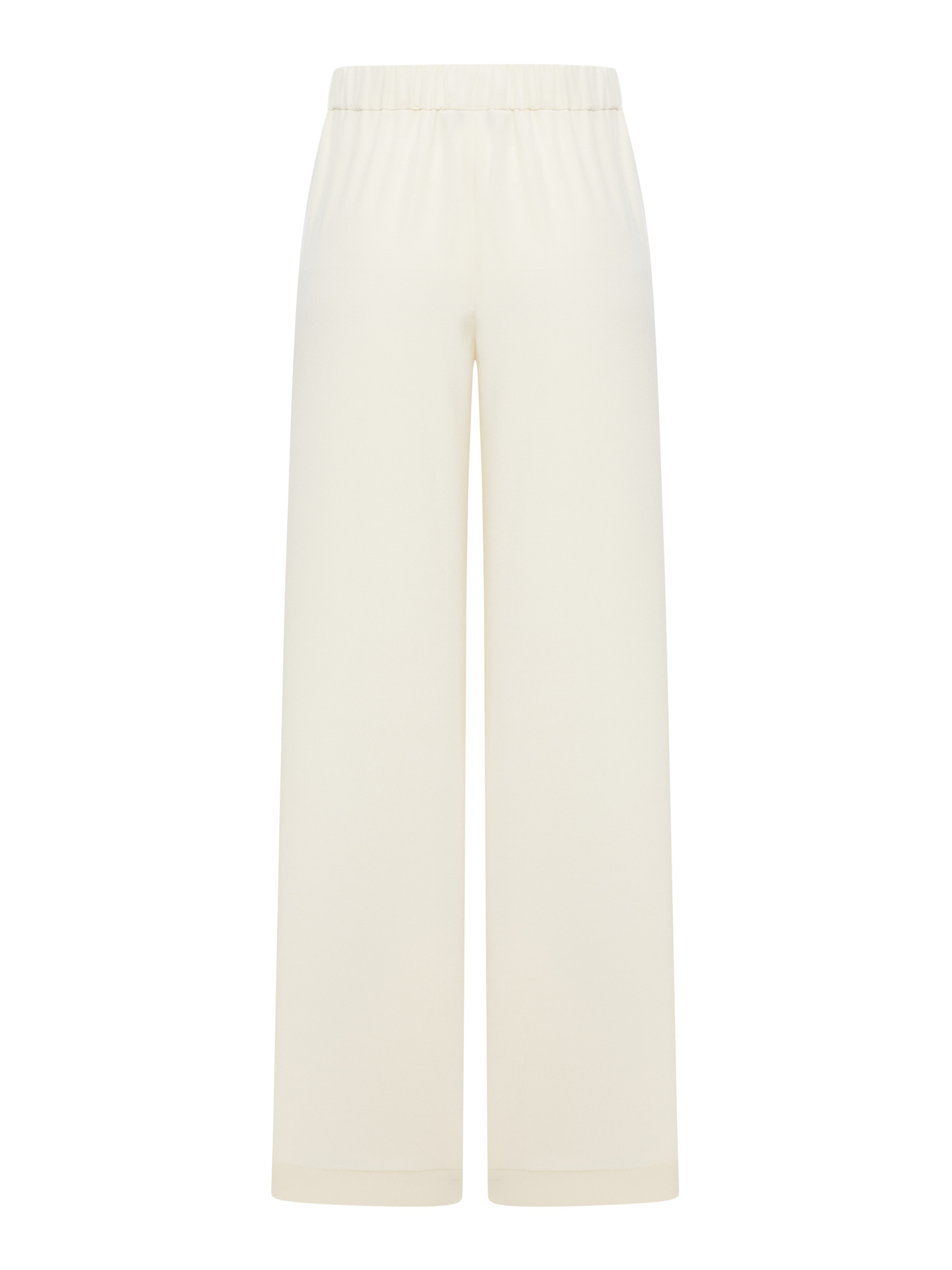 Max Mara Elastic Waist Casual Pants In White