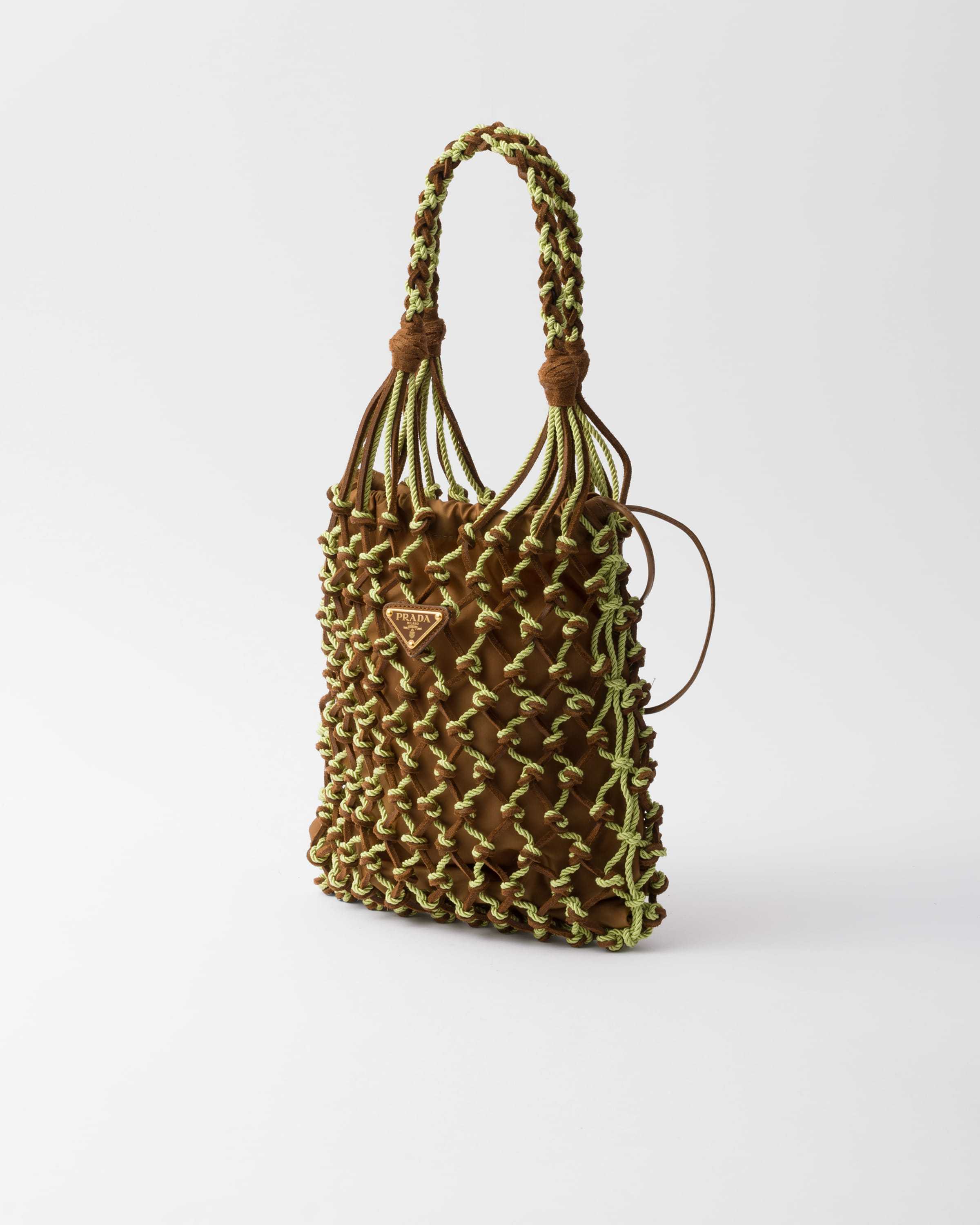 Prada Small Macramé Tote Bag