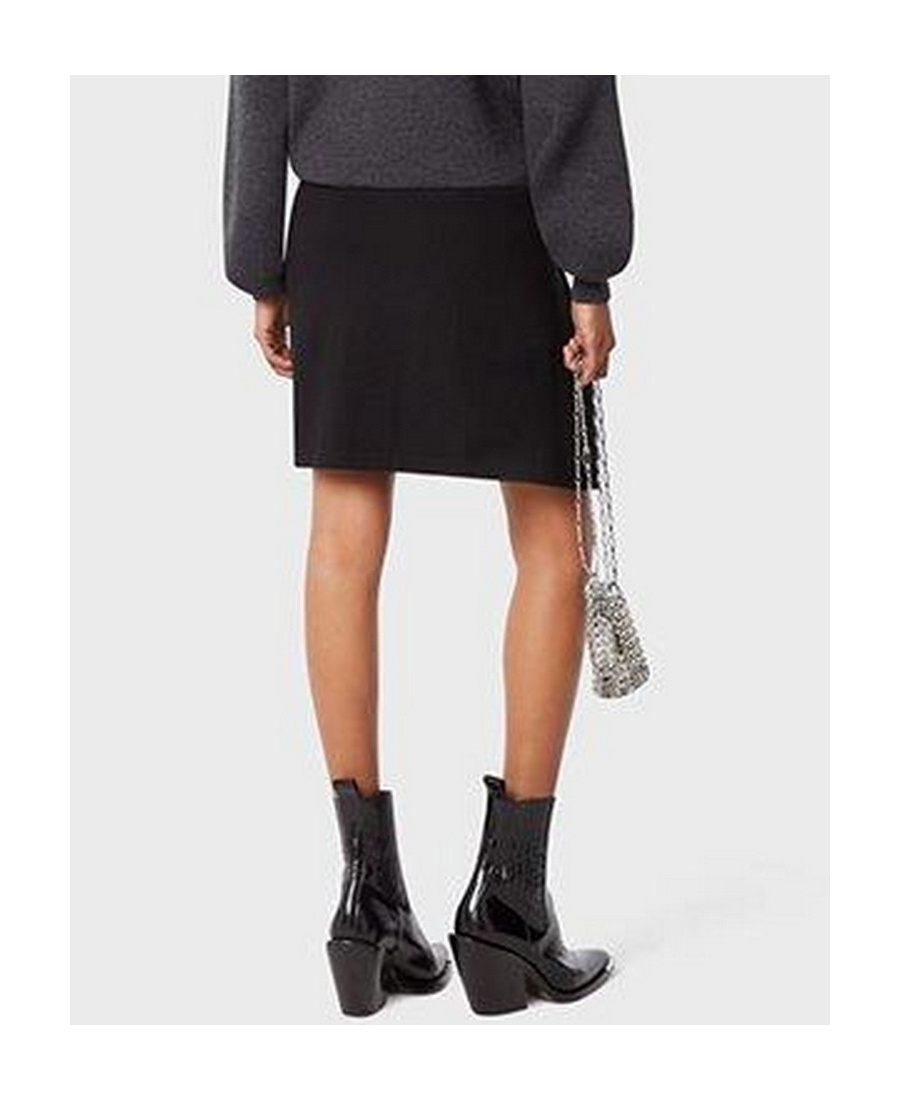 Rabanne Ruched-detail Asymmetric Miniskirt In Black