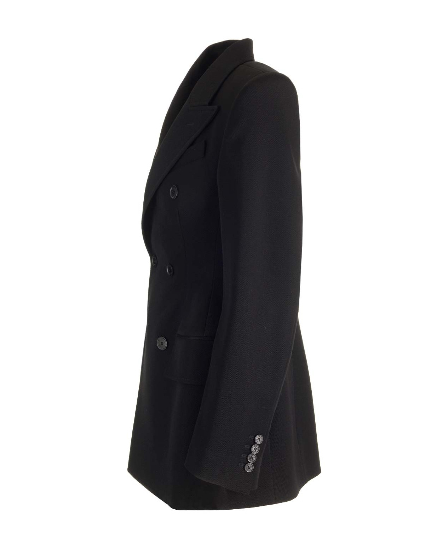 Balenciaga Peak-lapels Double-breasted Blazer In Black