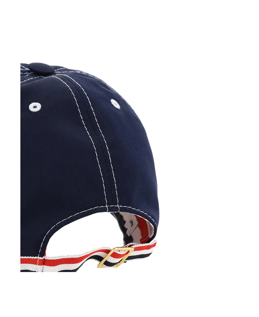 THOM BROWNE 4-BAR TAG BASEBALL CAP 