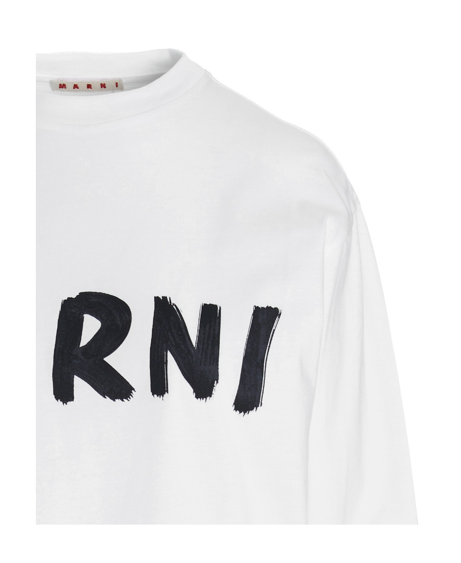 Marni Logo-print Sweatshirt In White