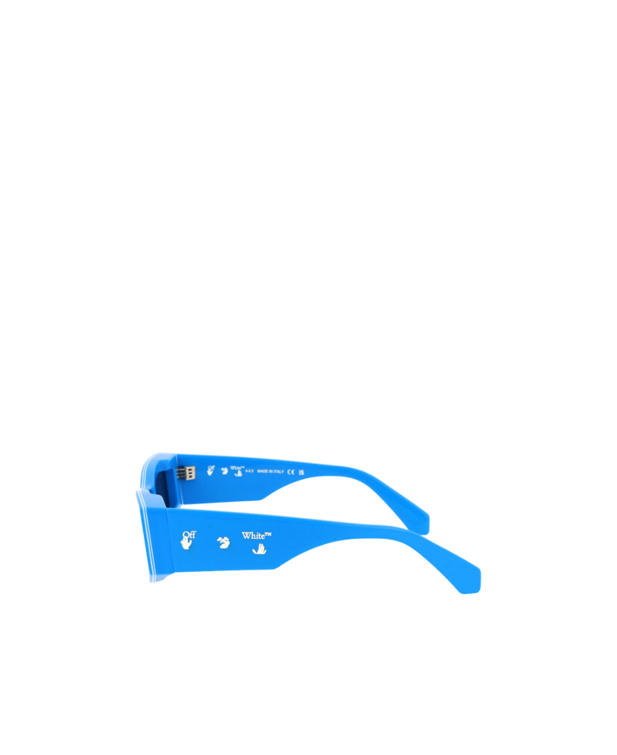 Off-white Logo-print Sunglasses In Blue