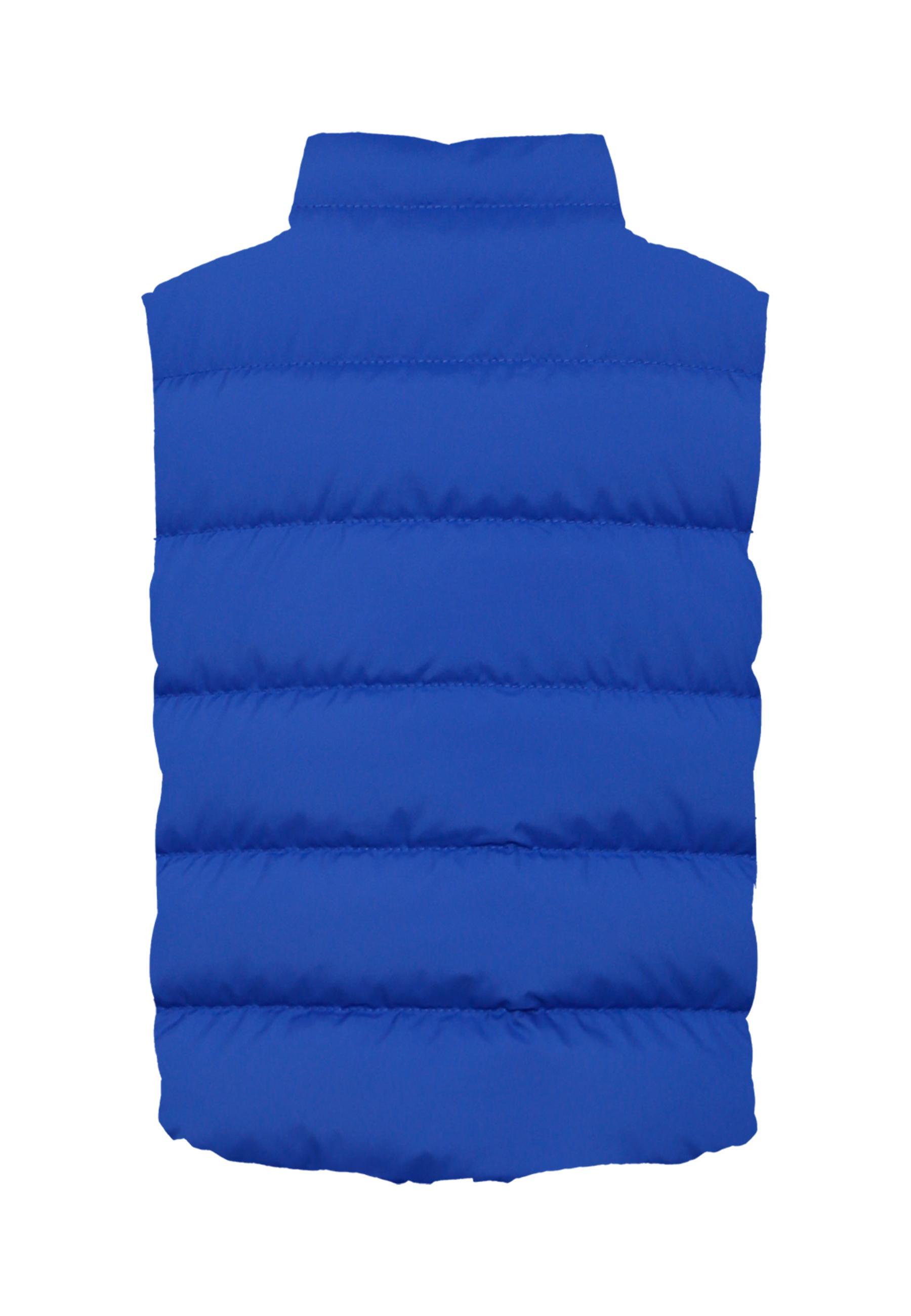 Moncler Sleeveless Cotton Vest In Blue