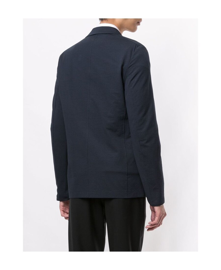 Harris Wharf London Textured Single-breasted Blazer In Blue