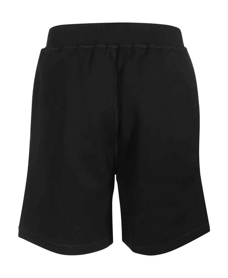 Dsquared2 Vertical Icon Print Jersey Sweat Shorts In Black