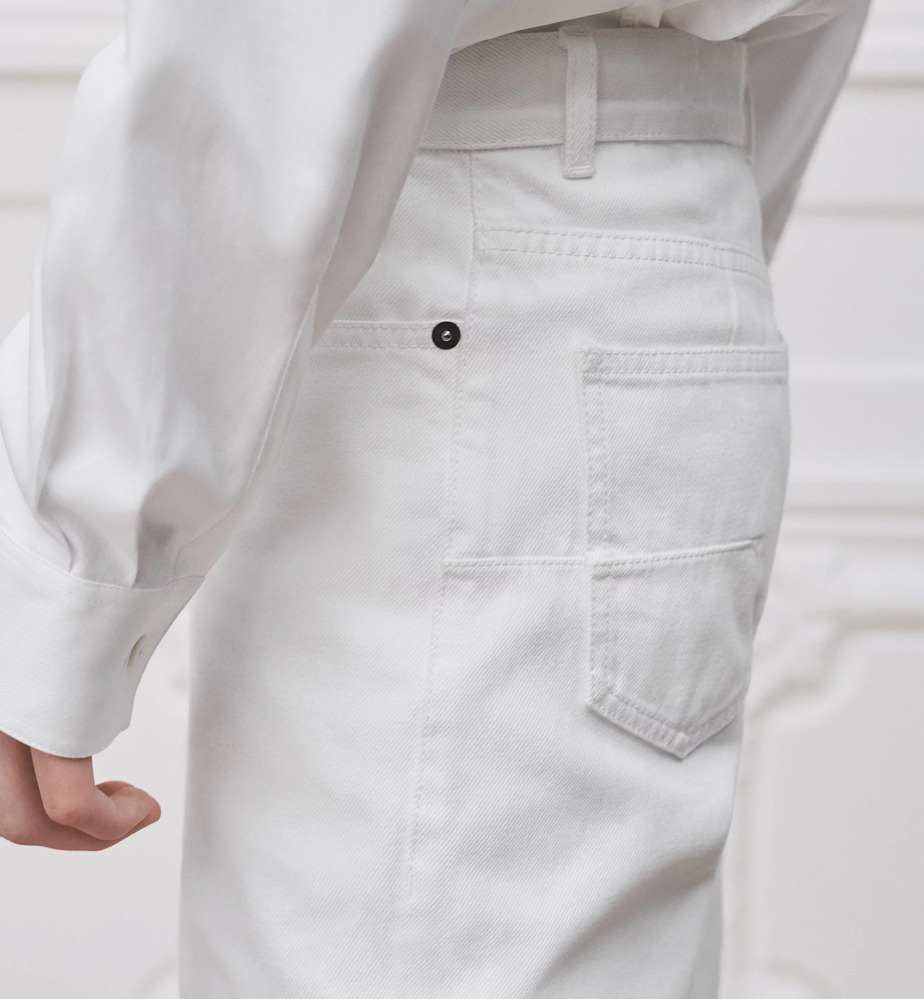 Dior Bootcut Jeans In White