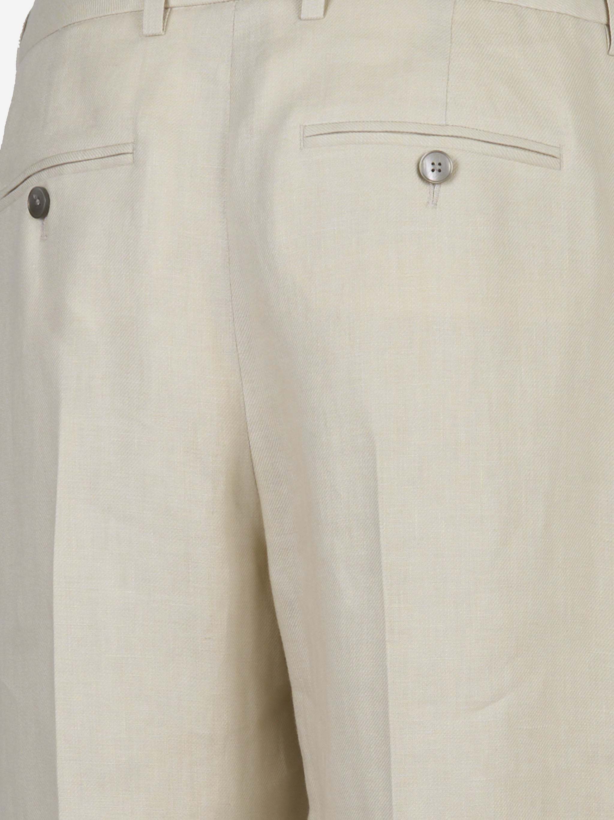 Lardini Casual Pants With Belt Loops In Light Beige