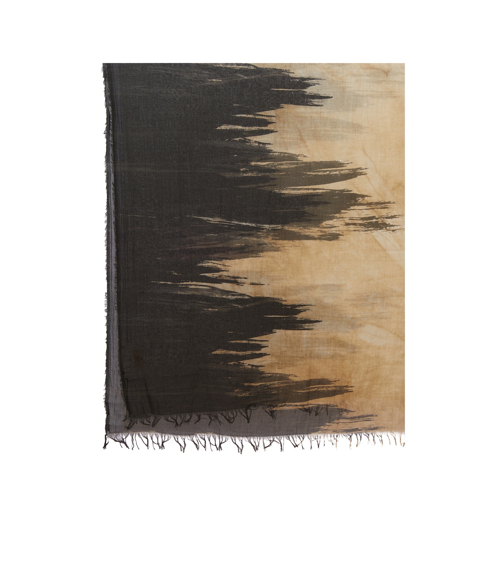 Uma Wang Fringed Scarf In Black