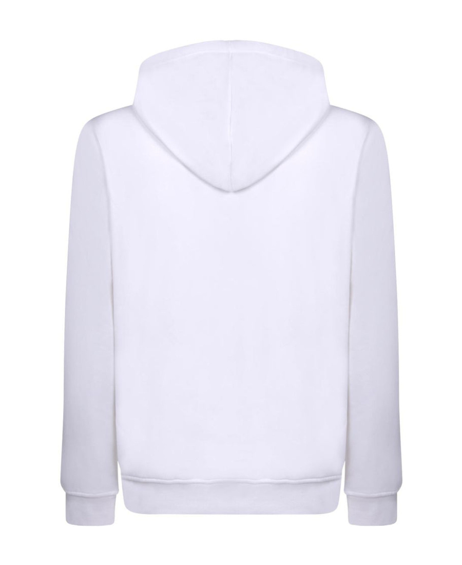 Shop K-way Logo-print Zip-up Hoodie In White