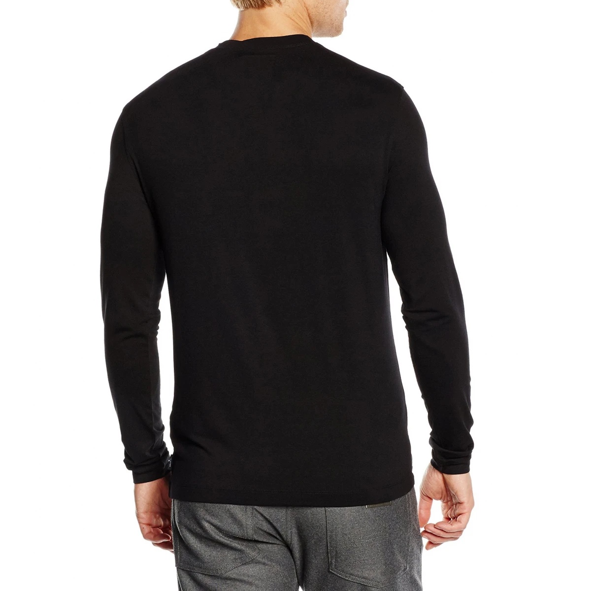 ARMANI COLLEZIONI T-SHIRT WITH ROUND NECK AND LONG SLEEVES