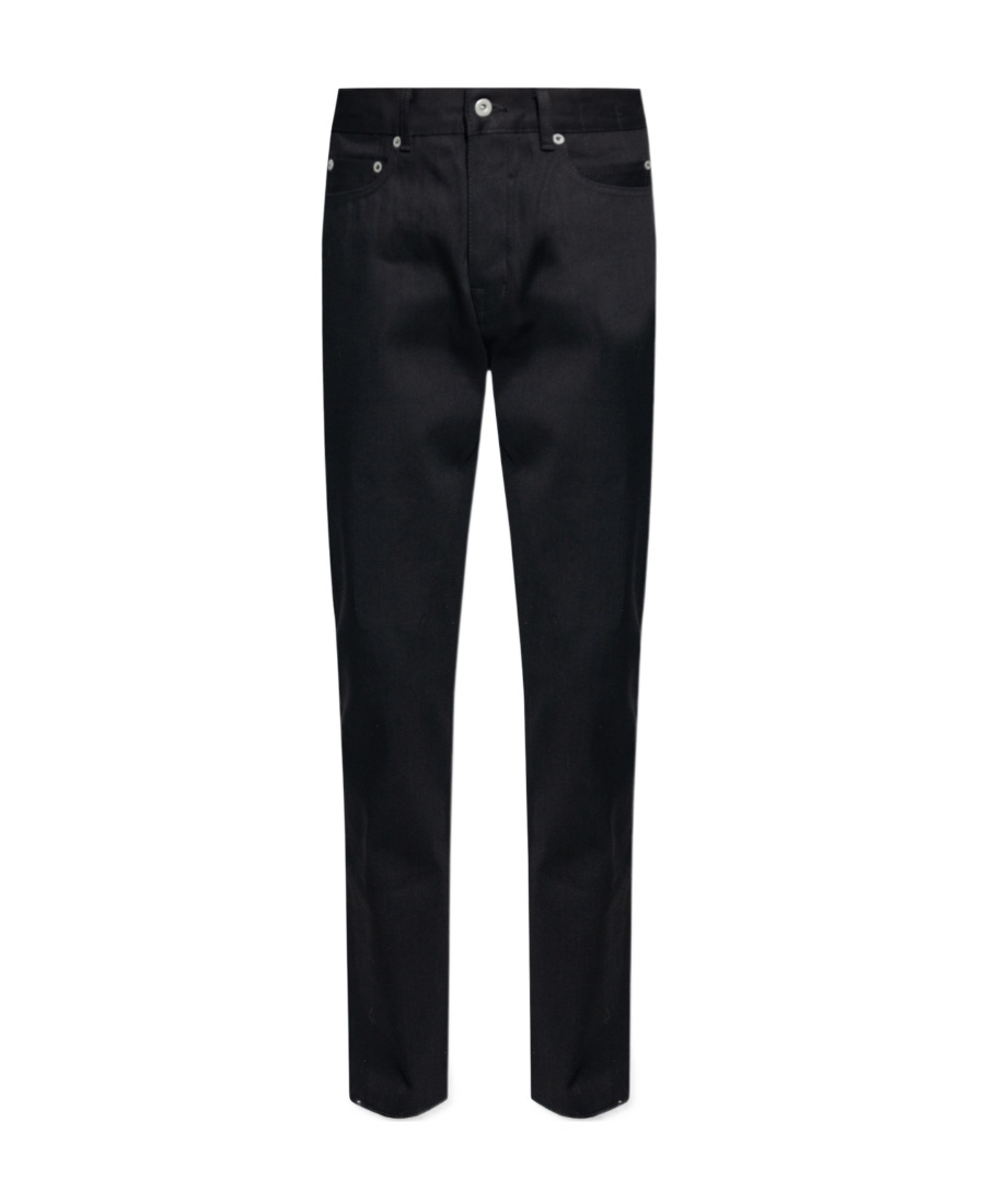 Rick Owens Drkshdw Mid-rise Tapered-leg Jeans In Black