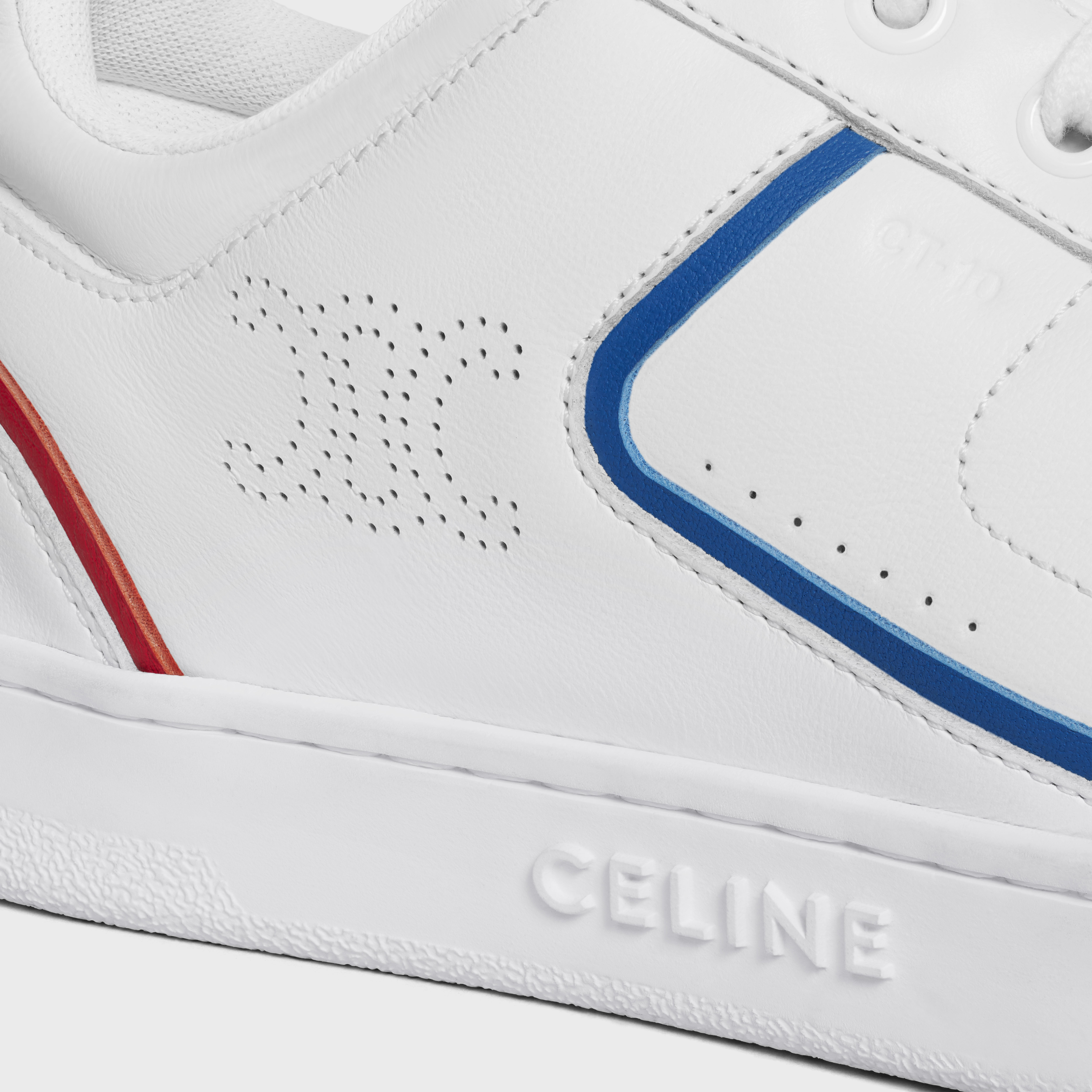 Celine Ct-10 Strapped Low-top Casual Shoes In White