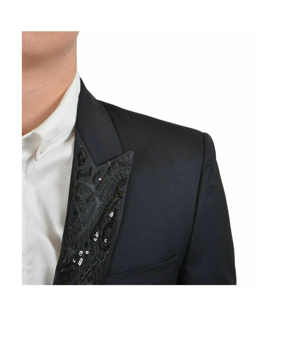 Just Cavalli Wool Suit Jacket In Black