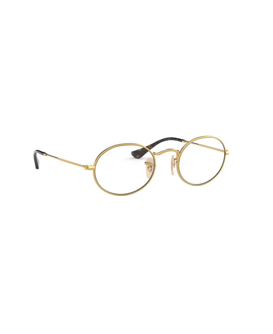 Ray Ban Ray-ban Oval Frame Glasses In Gold