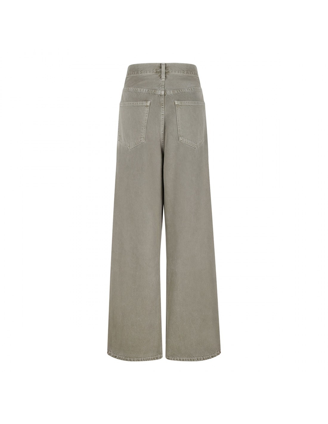 Agolde Denim Trousers With Belt Loops