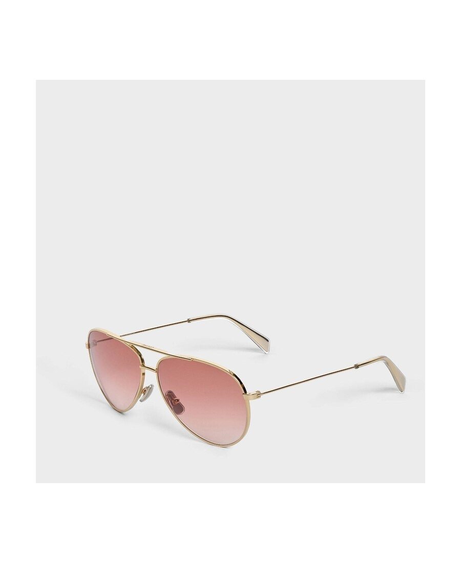 Celine Gradient Aviator Sunglasses In Pink