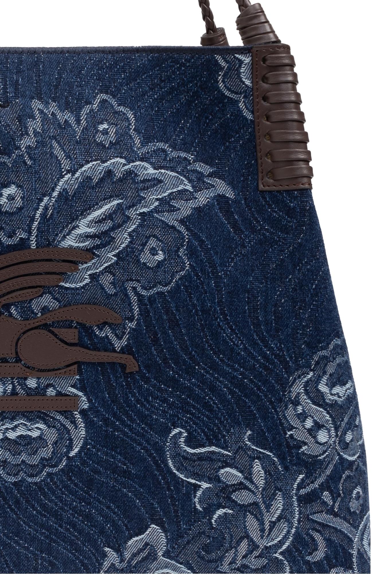 Etro Womens Denim Blue Scuro Libra Denim Shoulder Bag In Blue